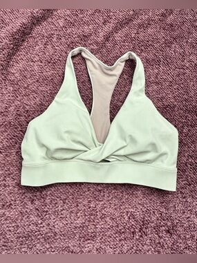 lululemon athletica mint green Twist-Front Sports Bra